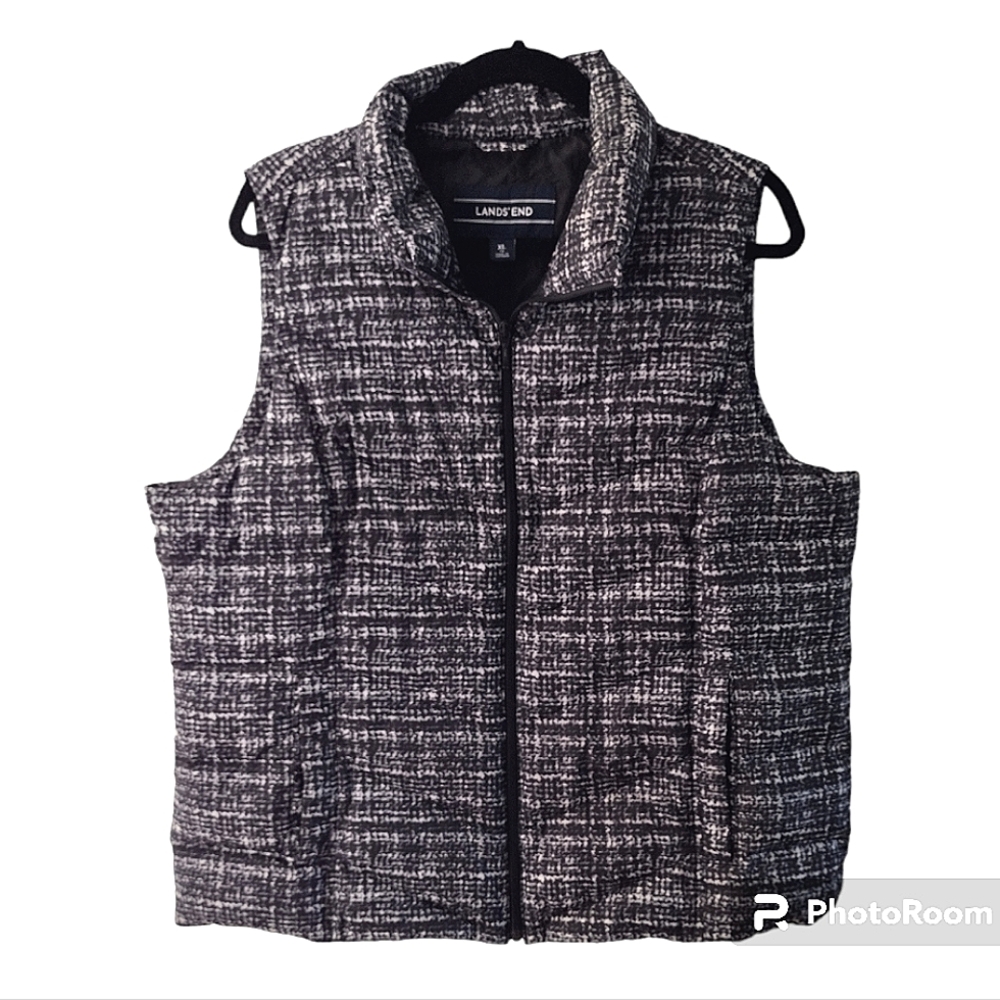 Lands End Down Puffer Vest Size XL 18
